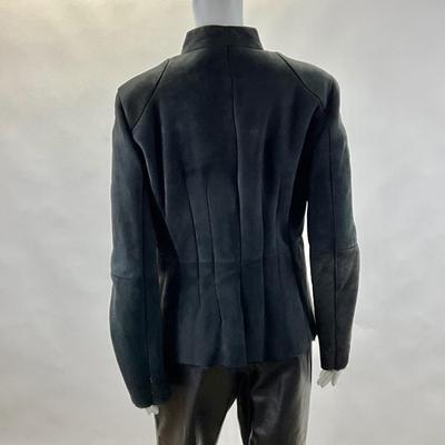 437 ELIE TAHARI Lamb Sheer Leather Jacket Size S