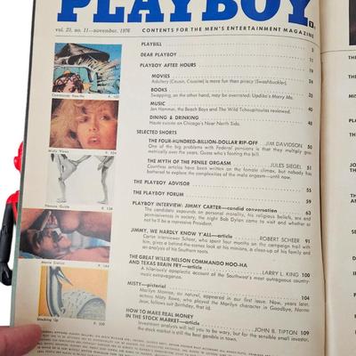 November 1976 Playboy with President Jimmy Carter Interview