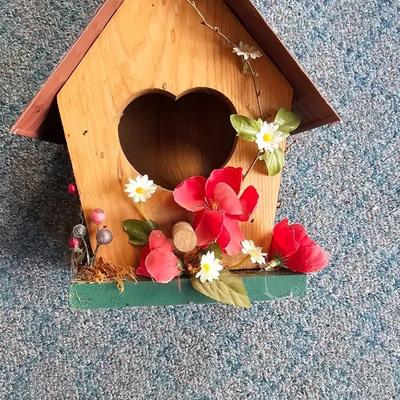 Small wooden bird houses