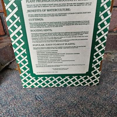 Hand carved one piece Wooden pitchfork UNIQUE! with two plant rooters