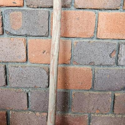 Hand carved one piece Wooden pitchfork UNIQUE! with two plant rooters