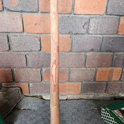 Hand carved one piece Wooden pitchfork UNIQUE! with two plant rooters