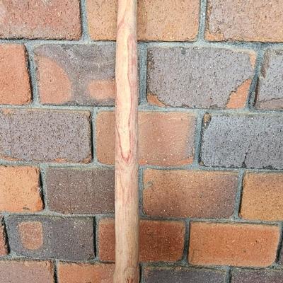 Hand carved one piece Wooden pitchfork UNIQUE! with two plant rooters