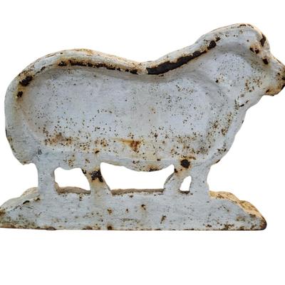 Vintage Cast Iron Sheep Doorstop