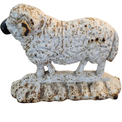 Vintage Cast Iron Sheep Doorstop