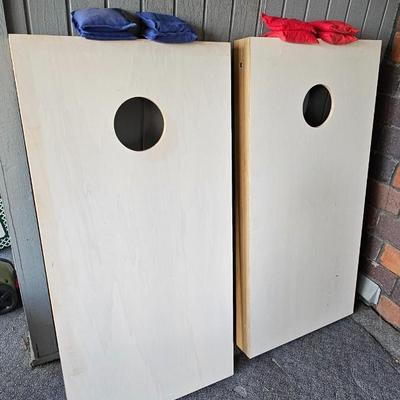 Corn Hole game with bean bags