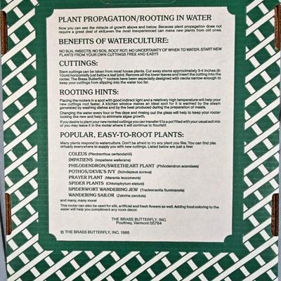 Framed bird wall art with Hand crafted plant rooter