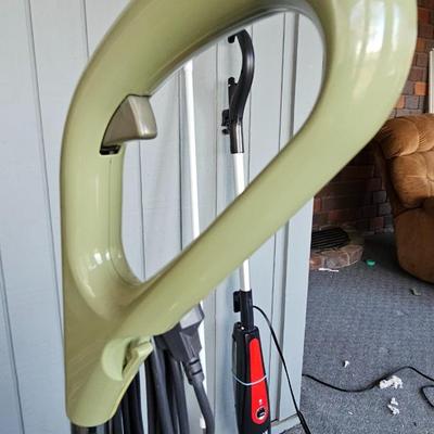 Bissell carpet cleaner - small Haan vacuum and a duster brush