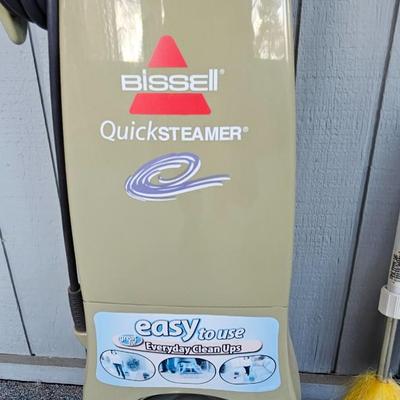 Bissell carpet cleaner - small Haan vacuum and a duster brush