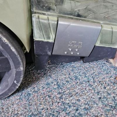 Bissell carpet cleaner - small Haan vacuum and a duster brush