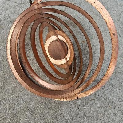 Outdoor Wind chimes and a whirly gig