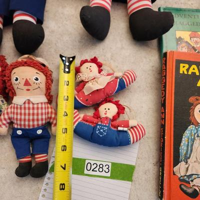 Raggedy Ann Dolls And Books Lot