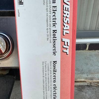 BBQ-Pro Outdoor grill with rotisserie and other cooking utensils