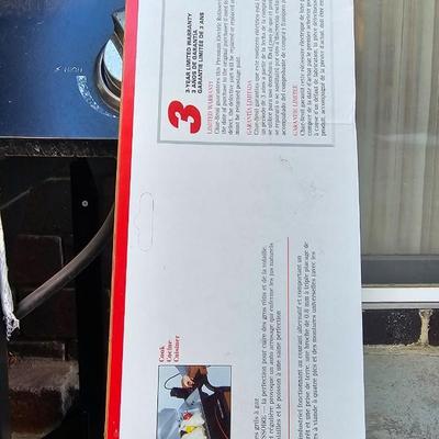 BBQ-Pro Outdoor grill with rotisserie and other cooking utensils