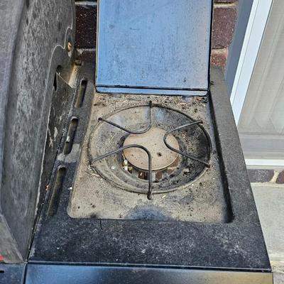 BBQ-Pro Outdoor grill with rotisserie and other cooking utensils