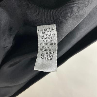 439 BADGLEY MISHKA Black/Dark Purple Metallic Long Jacket