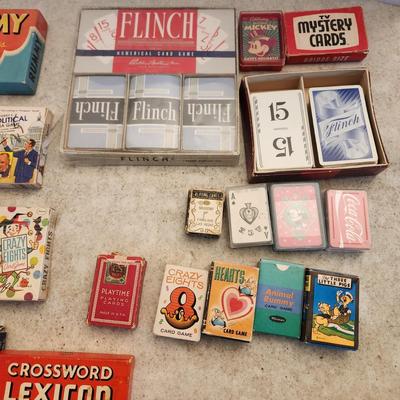 Playing Cards Games Lot Rook Rummy Flinch Casper OLD MAID Cowboy and Indians
