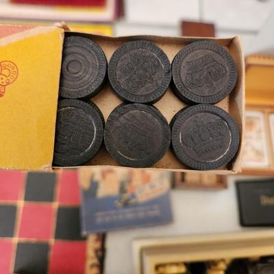 Checkers Chess Board Games Marblelike Dominoes