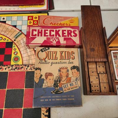 Checkers Chess Board Games Marblelike Dominoes
