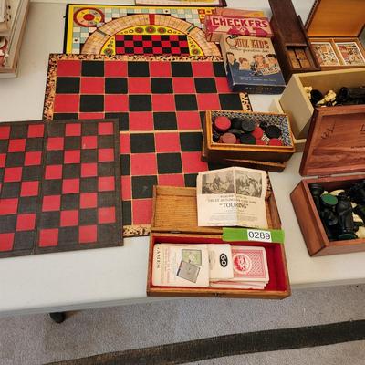 Checkers Chess Board Games Marblelike Dominoes