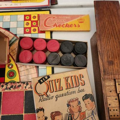 Checkers Chess Board Games Marblelike Dominoes