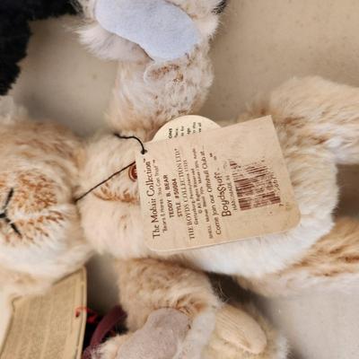 Lot of Plush Animals Boyds Stuffed Mohair, Investment Collection