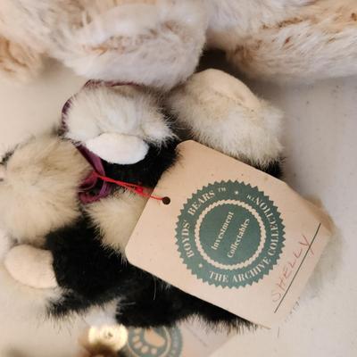 Lot of Plush Animals Boyds Stuffed Mohair, Investment Collection
