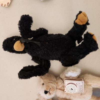 Lot of Plush Animals Boyds Stuffed Mohair, Investment Collection