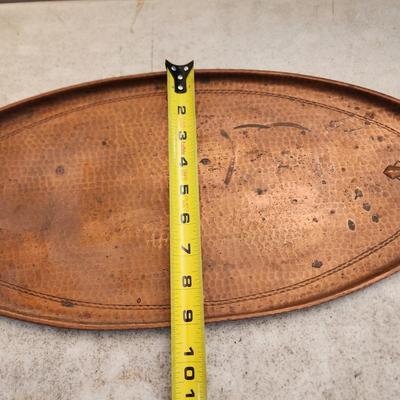 Vintage Roycroft Hammered Copper Serving Tray