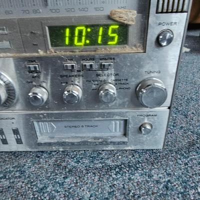 Yorx AM-FM stereo cassette / 8-Track /turntable / AM/FM Stereo receiver Model M2681