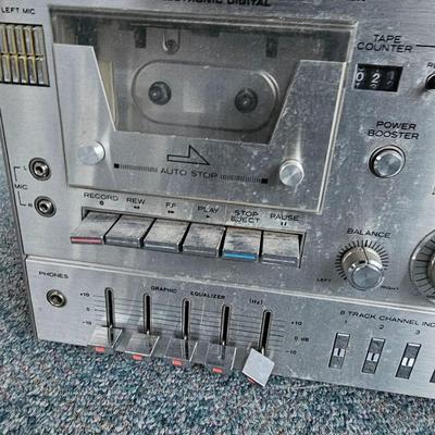 Yorx AM-FM stereo cassette / 8-Track /turntable / AM/FM Stereo receiver Model M2681