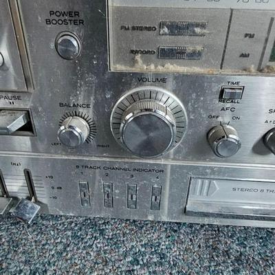 Yorx AM-FM stereo cassette / 8-Track /turntable / AM/FM Stereo receiver Model M2681