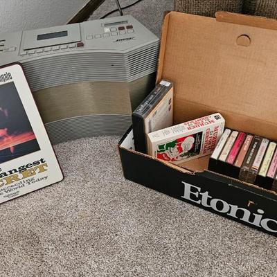 Bose AW-1 Acoustic wave music system stereo with collection of cassettes