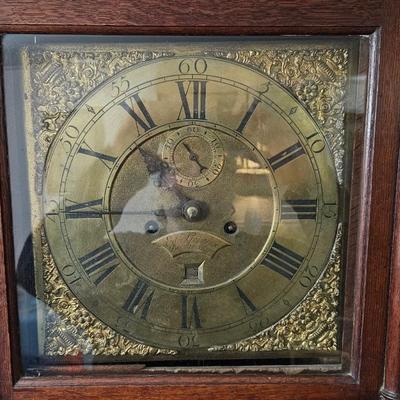 English Grandfather Clock, Circa 1800