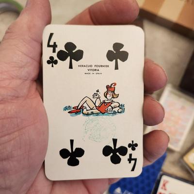 Lot of Playing Cards Kem Congress Wood Card Holder and Large Box