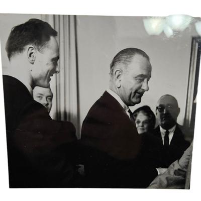 Rare President Lyndon B. Johnson Signed Photograph.
