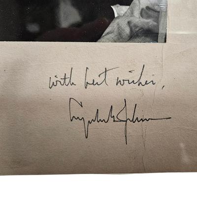 Rare President Lyndon B. Johnson Signed Photograph.