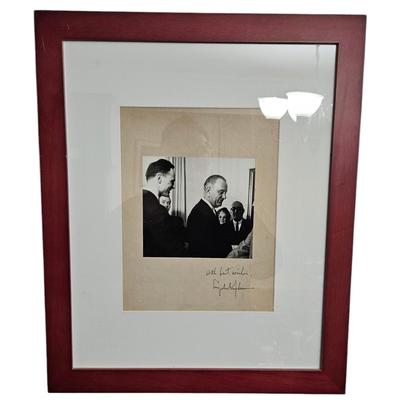 Rare President Lyndon B. Johnson Signed Photograph.