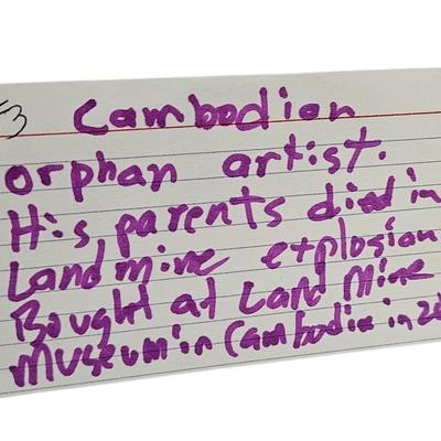 Cambodian Orphan Artwork