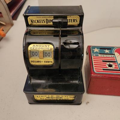 3 Metal Toy Banks