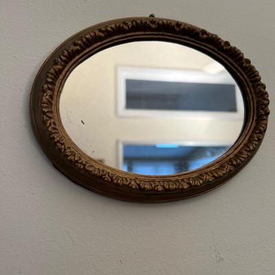 Lot of 5 Gold Gilded Framed Mirrors