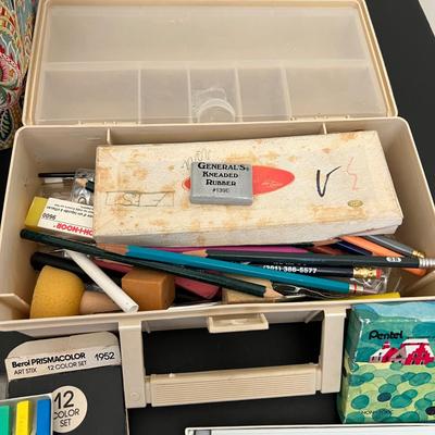 Huge Artist Lot - Oil Pastels, Colored Pencils, Watercolor Pencils, Chalk, Paint