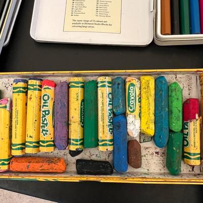 Huge Artist Lot - Oil Pastels, Colored Pencils, Watercolor Pencils, Chalk, Paint
