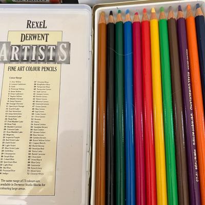 Huge Artist Lot - Oil Pastels, Colored Pencils, Watercolor Pencils, Chalk, Paint