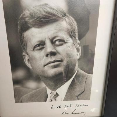 JOHN F. KENNEDY SIGNED Facsimile White House Publicity Photo JFK 1963