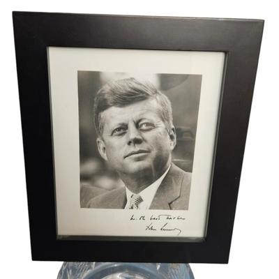 JOHN F. KENNEDY SIGNED Facsimile White House Publicity Photo JFK 1963