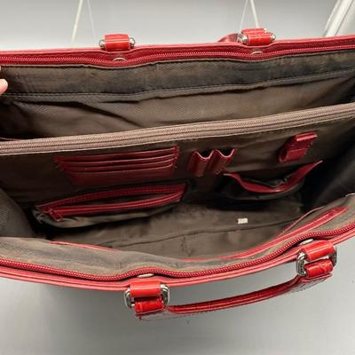 M.C. Marc Chantel Large Leather Briefcase