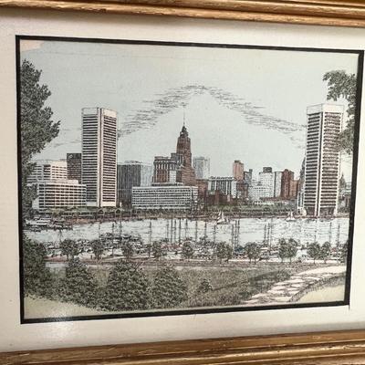 Lot Framed Vintage Art Prints