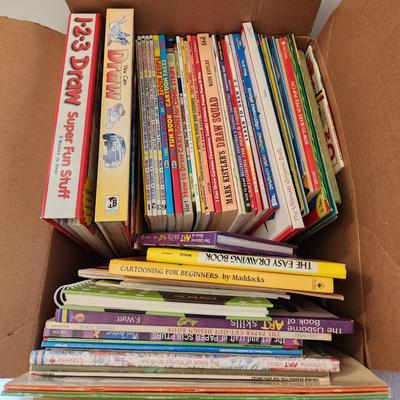 Large Lot of Art Drawing Books Cartoons How to Make Pop up and more