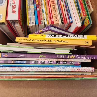 Large Lot of Art Drawing Books Cartoons How to Make Pop up and more